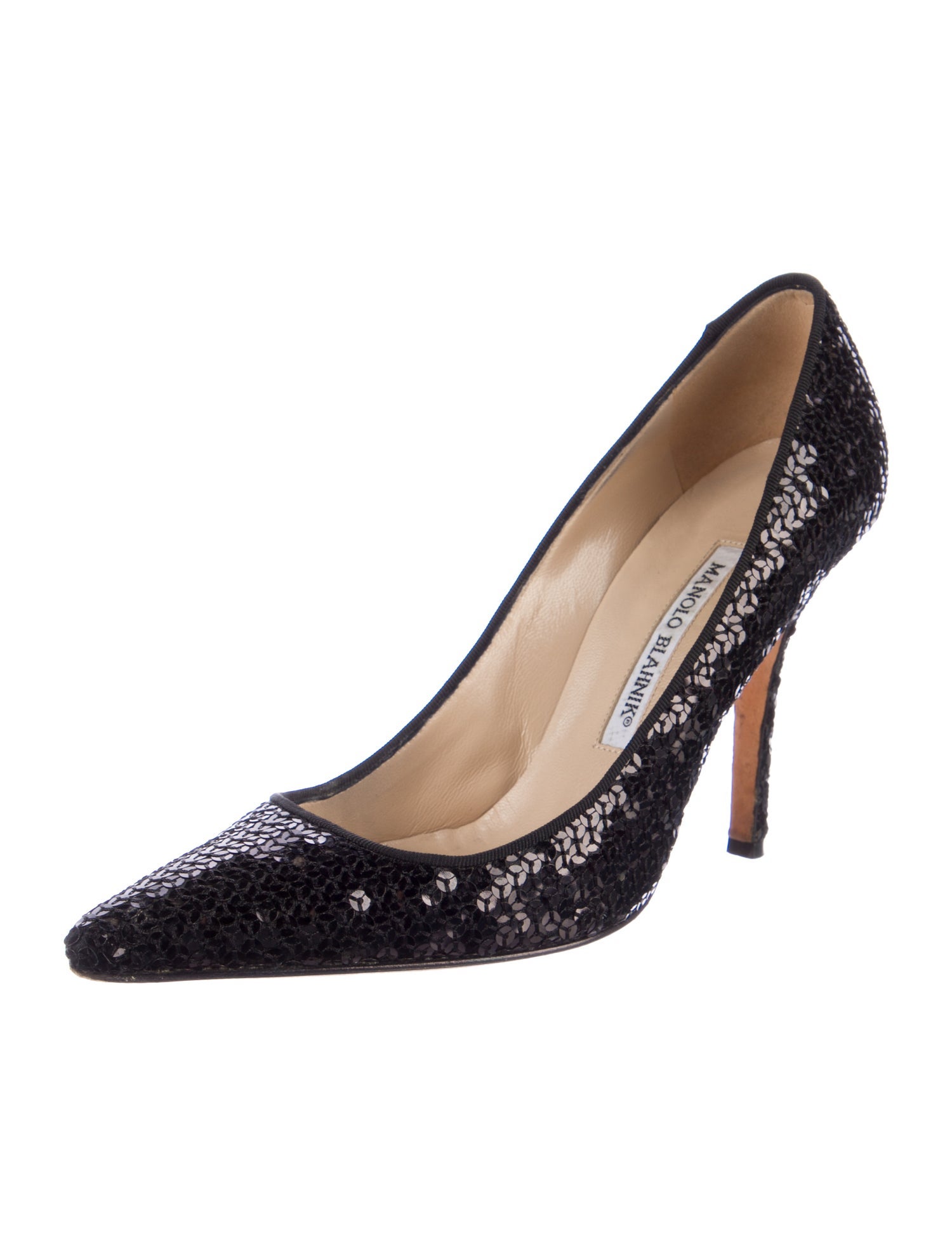 Manolo Blahnik Sequins Sequin Embellishments Pumps