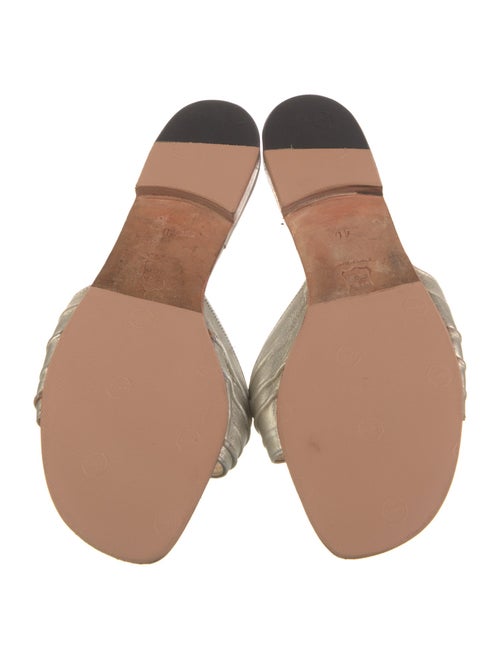 Manolo Blahnik Leather Slides