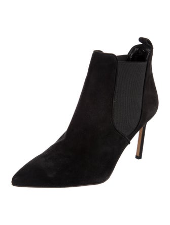 Manolo Blahnik Suede Chelsea Boots
