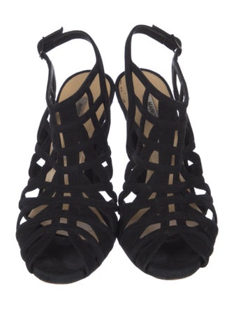 Manolo Blahnik Suede Slingback Pumps