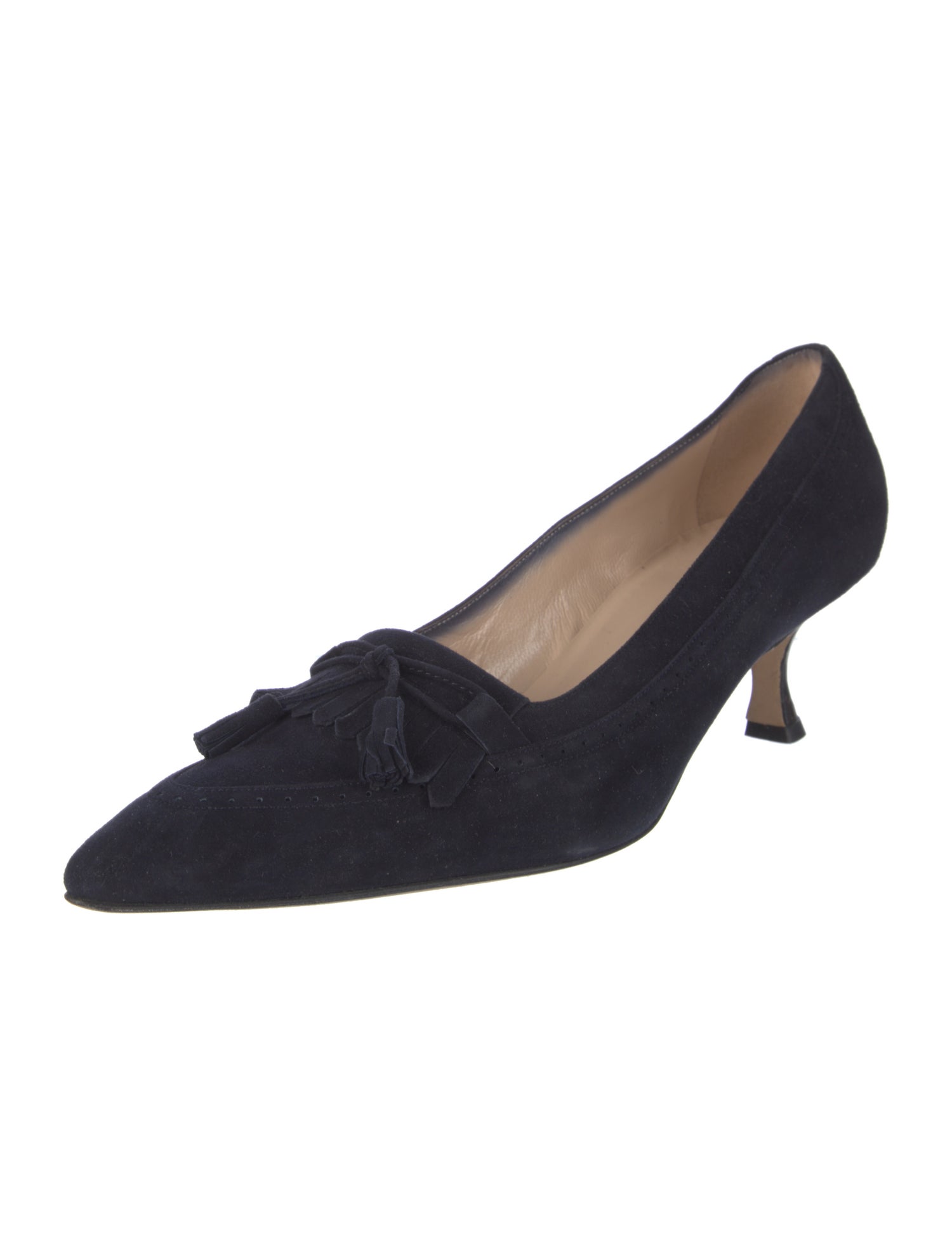 Manolo Blahnik Suede Pumps