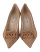 Manolo Blahnik Suede Bow Accents Pumps