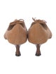 Manolo Blahnik Suede Bow Accents Pumps