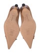 Manolo Blahnik Suede Bow Accents Pumps