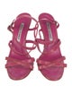 Manolo Blahnik Patent Leather Slingback Sandals