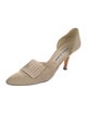 Manolo Blahnik Suede D'Orsay Pumps