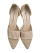 Manolo Blahnik Suede D'Orsay Pumps