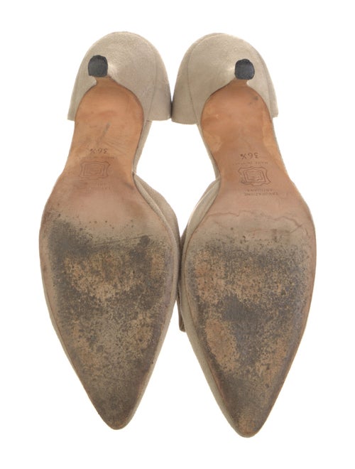 Manolo Blahnik Suede D'Orsay Pumps