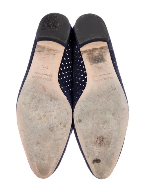 Manolo Blahnik Suede Flats