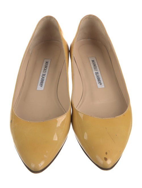 Manolo Blahnik Patent Leather Ballet Flats