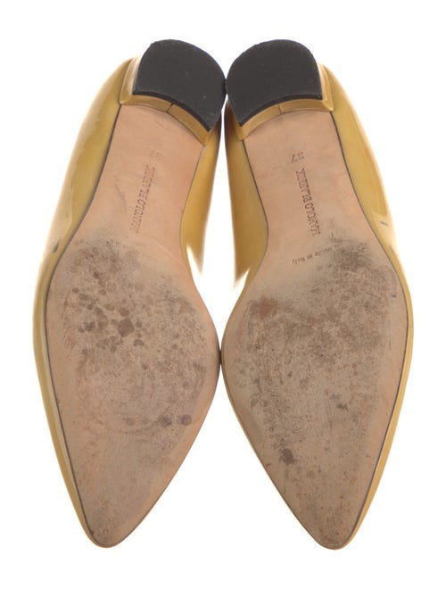 Manolo Blahnik Patent Leather Ballet Flats