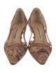 Manolo Blahnik Printed D'Orsay Pumps