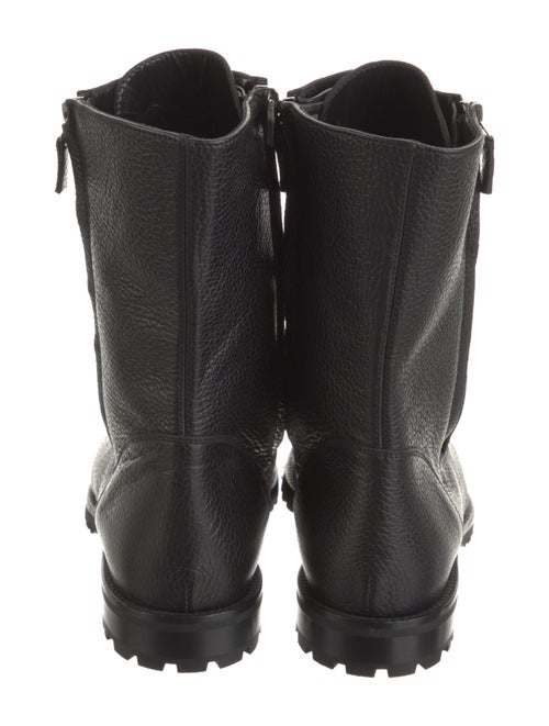 Manolo Blahnik Leather Combat Boots