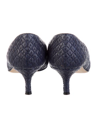 Manolo Blahnik Bow Accents Pumps