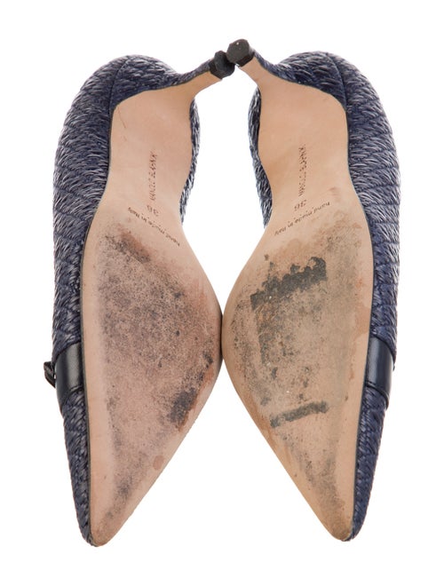Manolo Blahnik Bow Accents Pumps