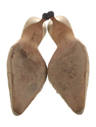 Manolo Blahnik Leather Mules