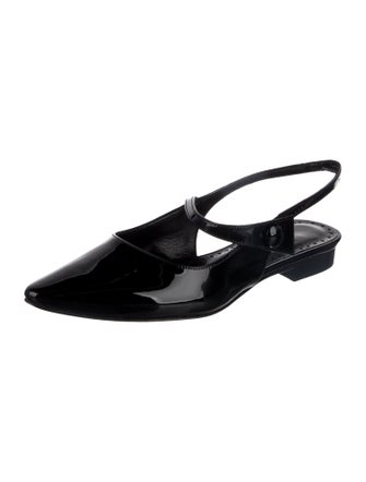 Manolo Blahnik Patent Leather Slingback Flats