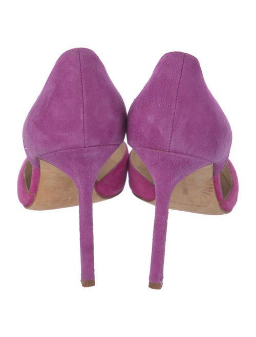 Manolo Blahnik Suede D'Orsay Pumps