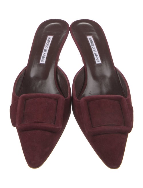 Manolo Blahnik Suede Mules