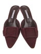 Manolo Blahnik Suede Mules