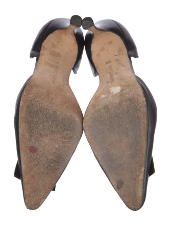 Manolo Blahnik Leather D'Orsay Pumps