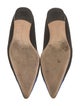 Manolo Blahnik Suede Colorblock Pattern Flats