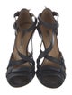 Manolo Blahnik Leather Cutout Accent Sandals