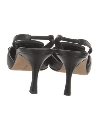 Manolo Blahnik Leather Slingback Pumps