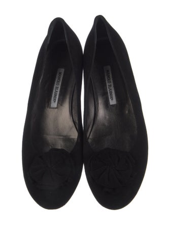 Manolo Blahnik Suede Ballet Flats
