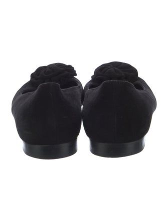 Manolo Blahnik Suede Ballet Flats