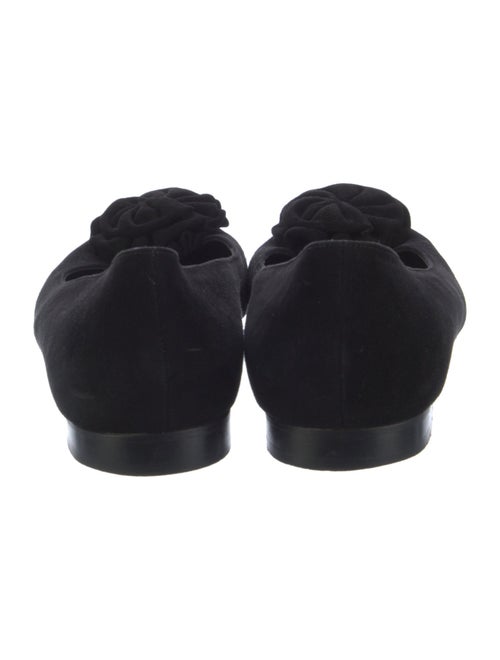 Manolo Blahnik Suede Ballet Flats