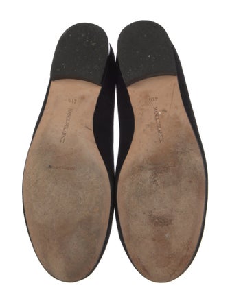 Manolo Blahnik Suede Ballet Flats