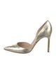 Manolo Blahnik Leather D'Orsay Pumps