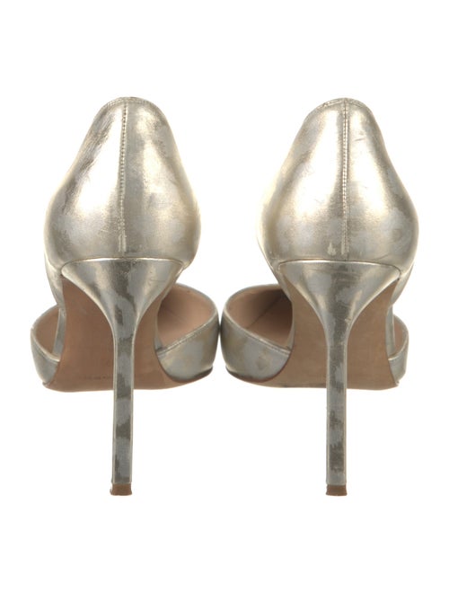 Manolo Blahnik Leather D'Orsay Pumps