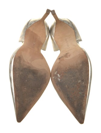 Manolo Blahnik Leather D'Orsay Pumps