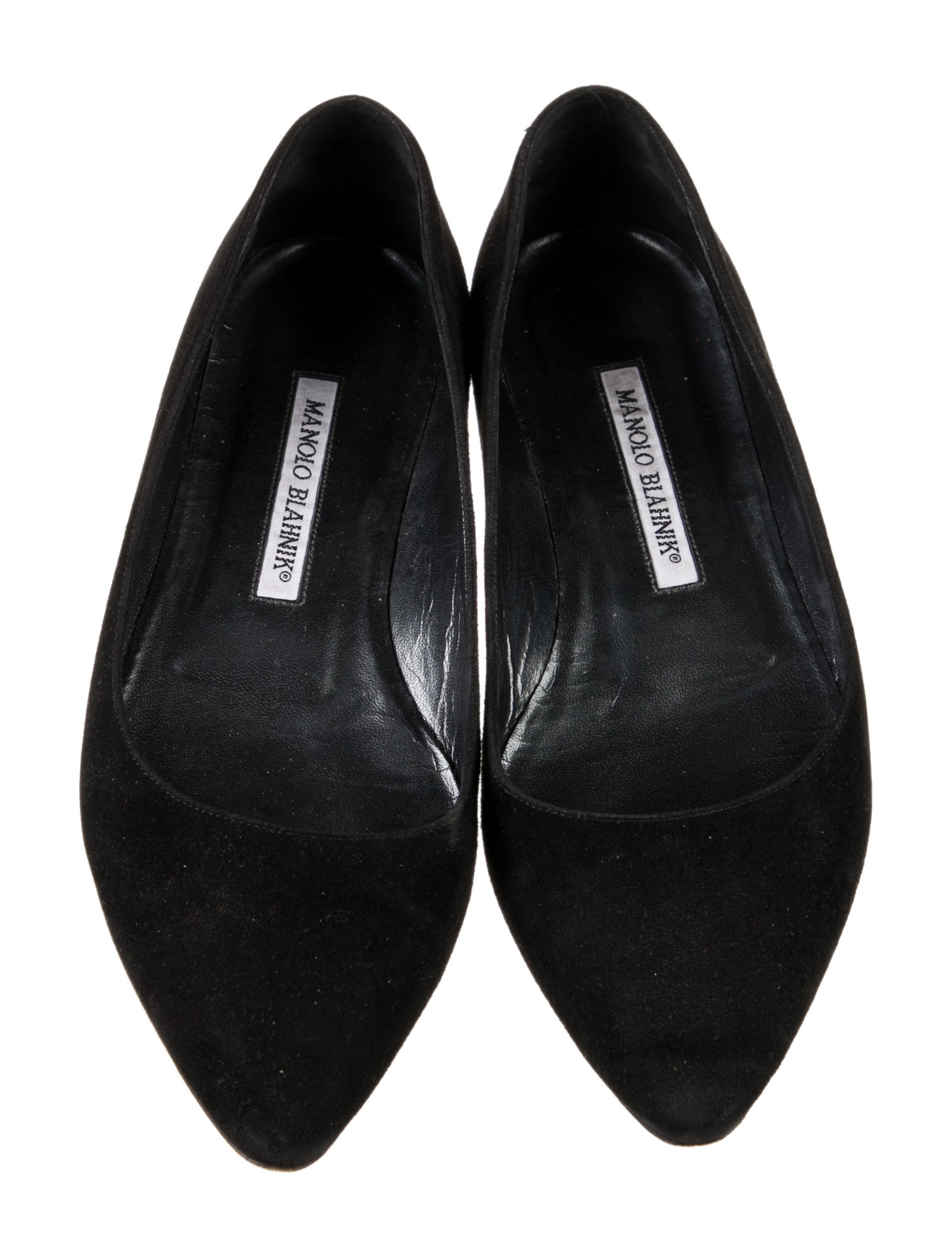Manolo Blahnik Suede Flats