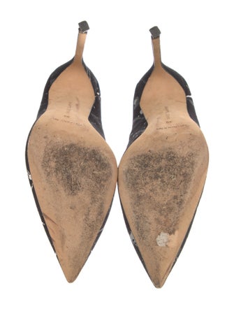 Manolo Blahnik Printed Pumps
