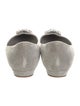 Manolo Blahnik Velvet Crystal Embellishments Flats