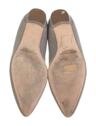 Manolo Blahnik Velvet Crystal Embellishments Flats