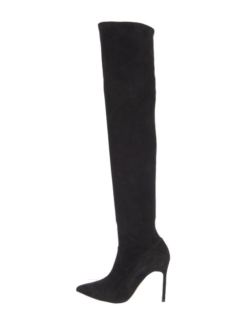 Manolo Blahnik Suede Sock Boots