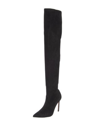 Manolo Blahnik Suede Sock Boots
