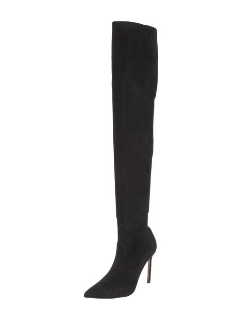 Manolo Blahnik Suede Sock Boots