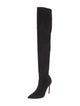 Manolo Blahnik Suede Sock Boots
