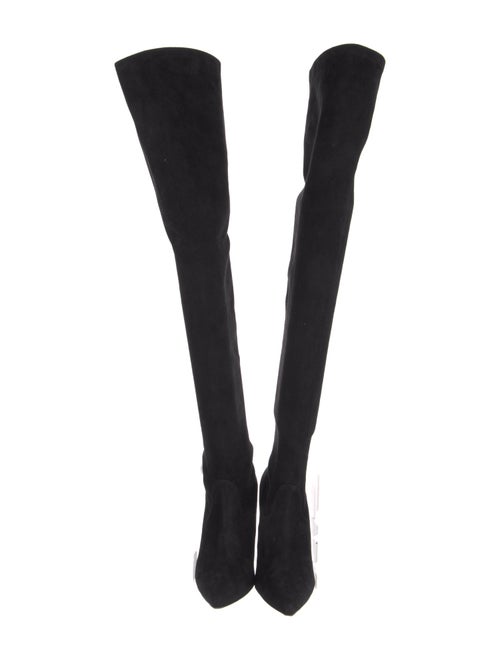 Manolo Blahnik Suede Sock Boots