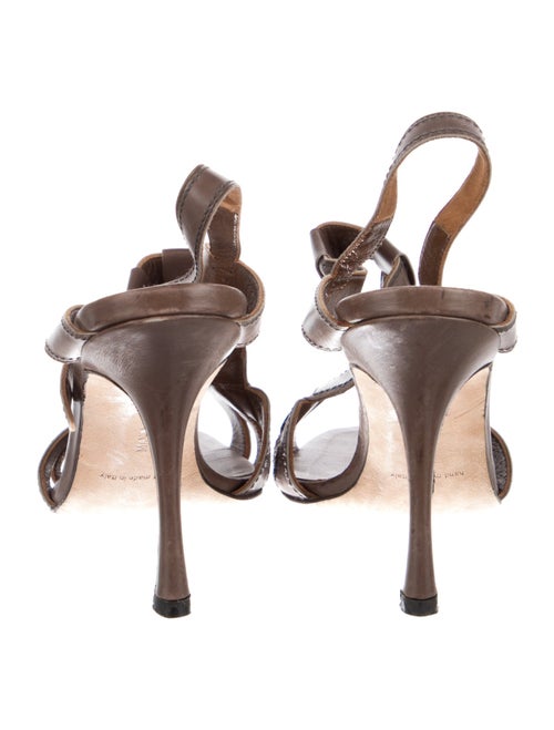 Manolo Blahnik Leather T-Strap Pumps