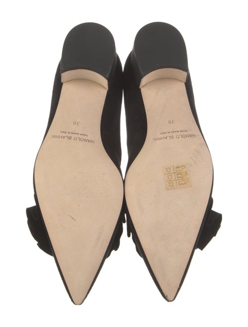Manolo Blahnik Suede Flats