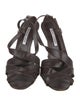 Manolo Blahnik Leather Slingback Sandals