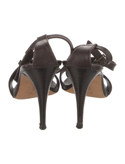 Manolo Blahnik Leather Slingback Sandals