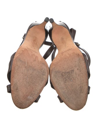 Manolo Blahnik Leather Slingback Sandals
