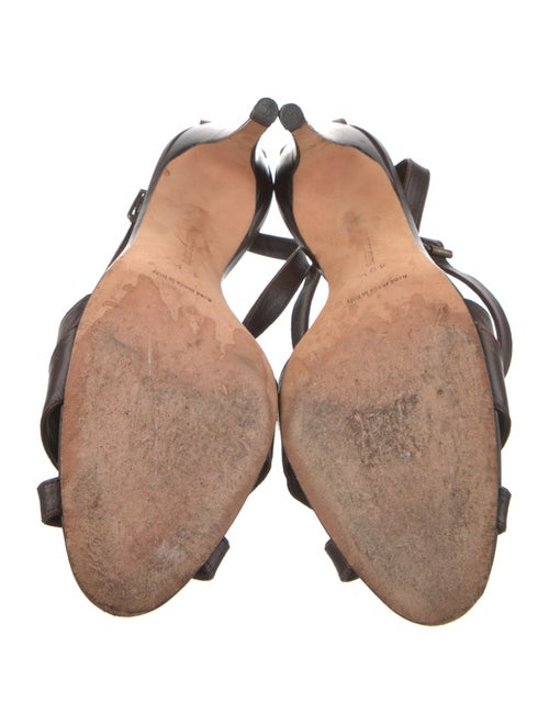 Manolo Blahnik Leather Slingback Sandals